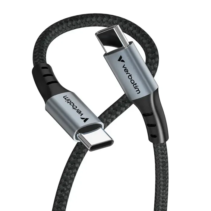 verbatim sync & charge kabel usb-c na usb-c 100w, 120 cm - slika 2