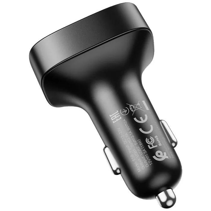 hoco. fm modulator, bluetooth, 12/24v, 2 x usb, microsd, pd 18w - e59 promise - slika 4