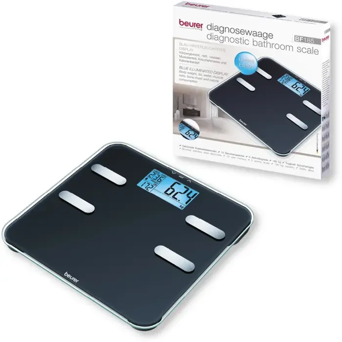 beurer diagnostic scale bf 185 limited edition (black) - slika 2