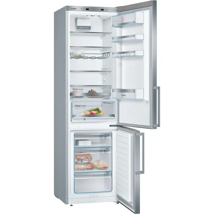 bosch fridge / freezer combination kge398ibp series 6 b inox - series 6 - slika 1