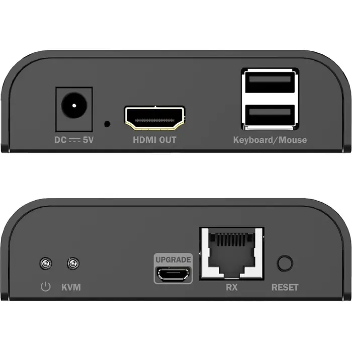 digitus hdmi kvm ip receiver (black, 4k/60hz) - slika 3