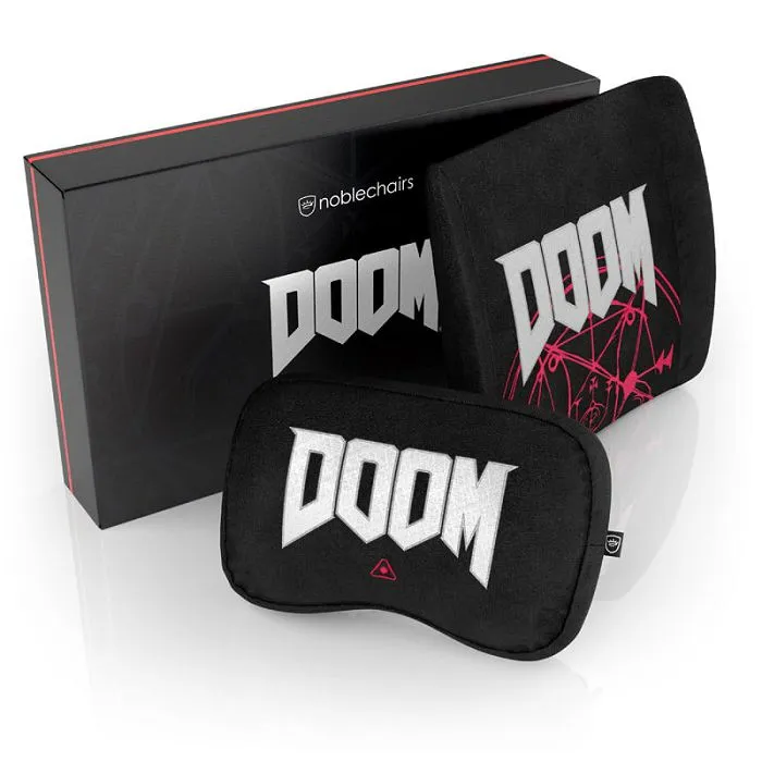 noblechairs memory foam pillow set - doom edition nbl-sp-pst-015 - slika 1