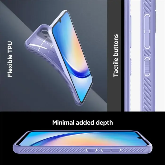 spigen liquid air, zaštitna maska za telefon, ljubičasta - samsung galaxy a34 5g (acs06104) - slika 5