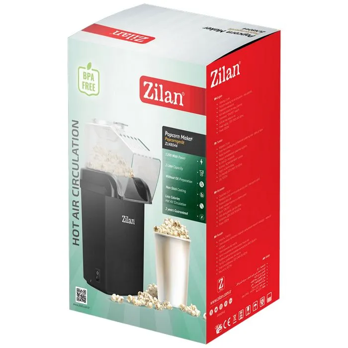 zilan aparat za kokice, 1200 w, crna - zln8045 - slika 2