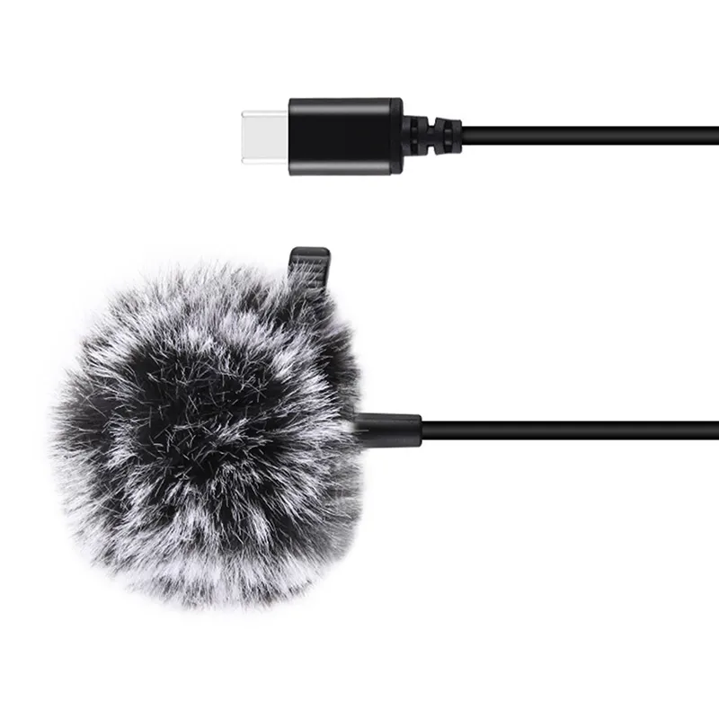jack puluz tie microphone with clip pu425 1.5m usb-c - slika 2