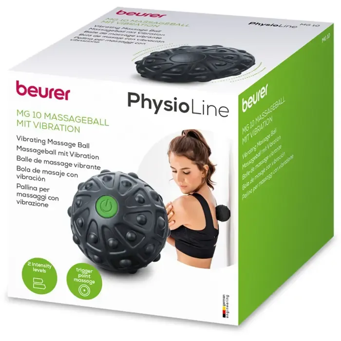 beurer massage ball with vibration mg 10, massage device (black) - slika 3