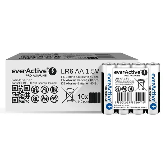 alkaline batteries everactive pro alkaline lr6 aa - 4 pieces - slika 3