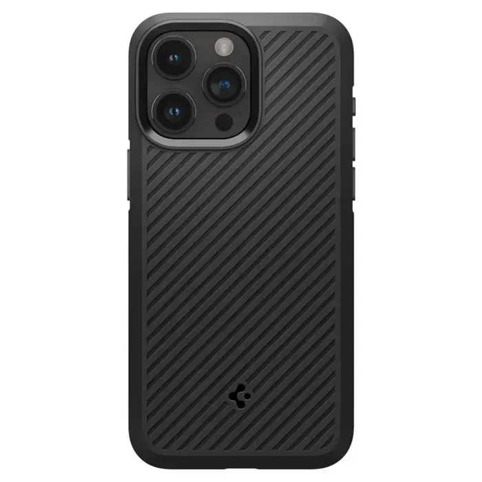 spigen core armor, zaštitna maska za telefon, mat crna - iphone 15 pro max (acs06441) - slika 2