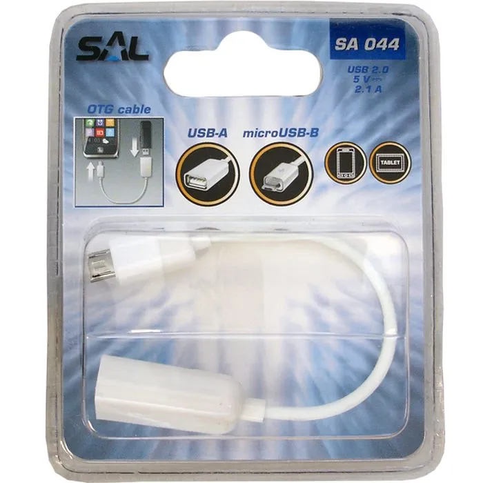 sal usb micro otg kabel, dužina 16 cm, usb 2.0 - sa 044 - slika 2