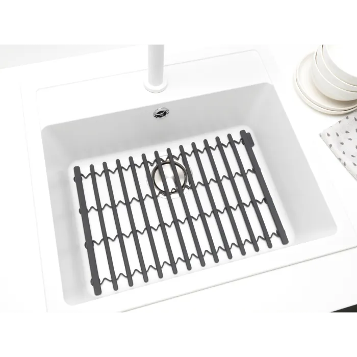 brabantia silicone sink mat, dark gray. - slika 2