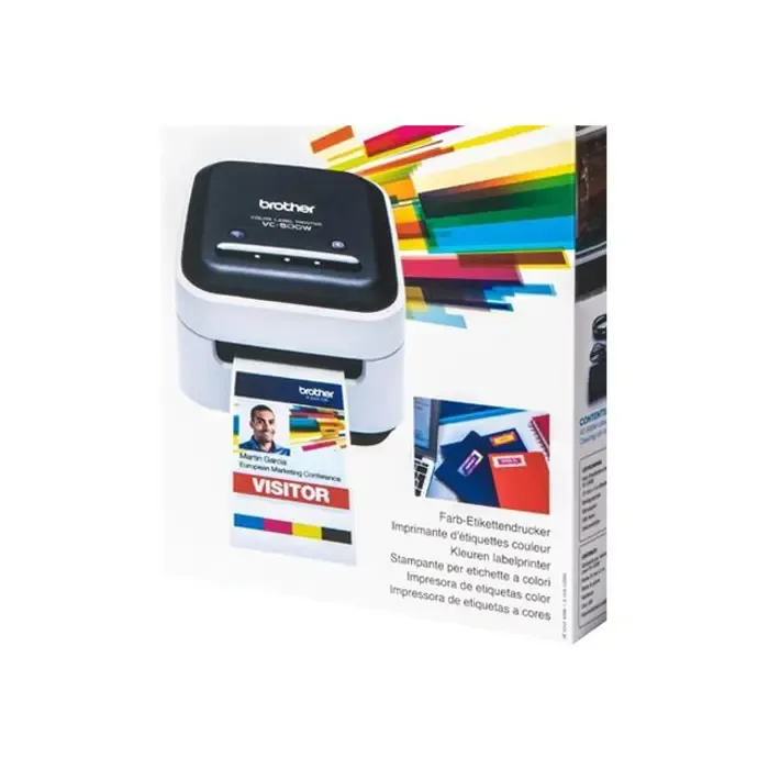 brother vc-500w color label printer - slika 3