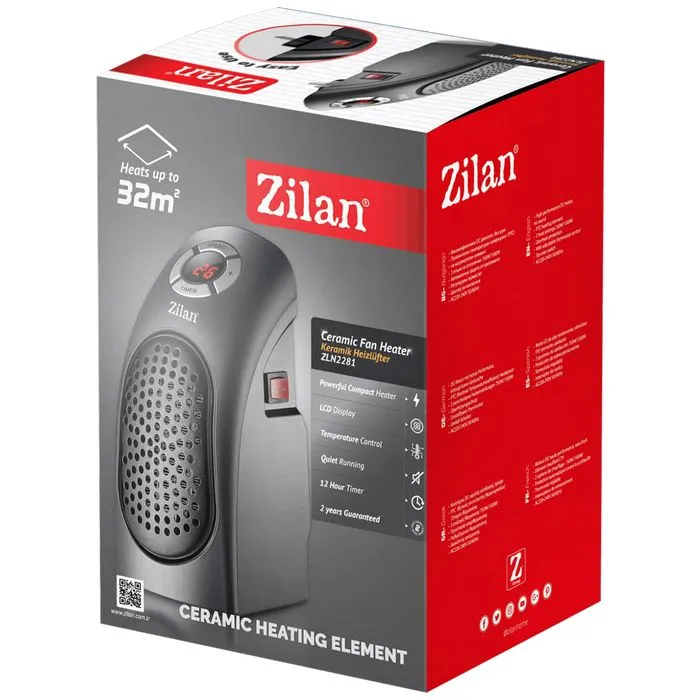 zilan grijalica keramička, 400w, timer - zln2281 - slika 3