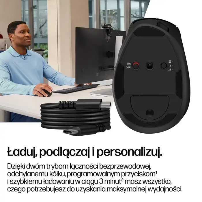 hp tilt ergonomic mouse 720m - slika 2