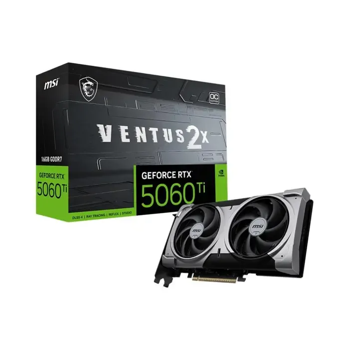 msi ventus geforce rtx 5060 ti 16g 2x oc plus nvidia 16 gb gddr7 - slika 1