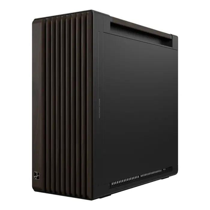 asus proart pa602 wood edition modern black - metal panel midi tower black, wood - slika 5
