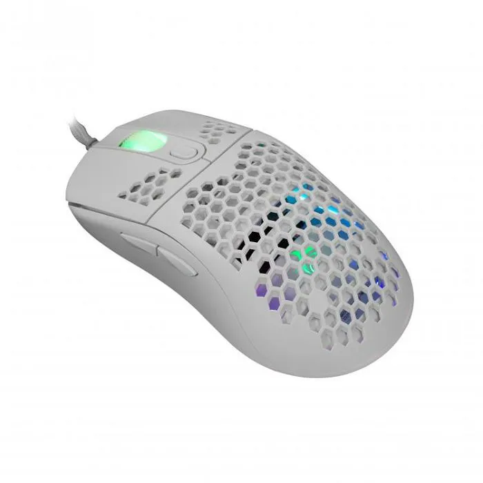 white shark rgb gaming miš galahad bijeli 6400dpi - slika 2