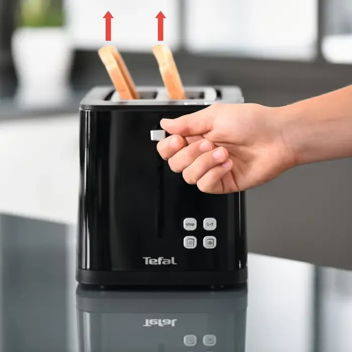 krups toaster kh6418 black - smart'n light - slika 5