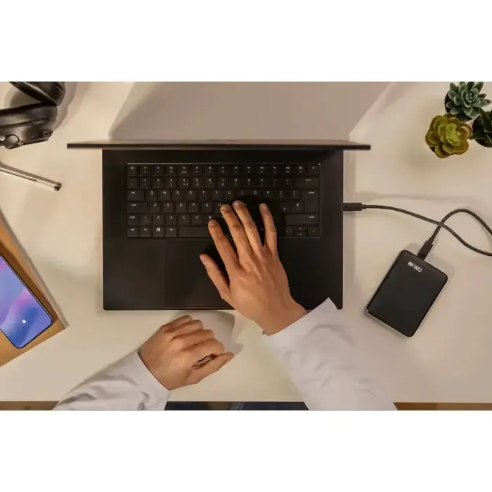 western digital elements portable (usb-c) external hard drive 1 tb 2.5" usb type-c 3.2 gen 1 (3.1 gen 1) black - slika 4