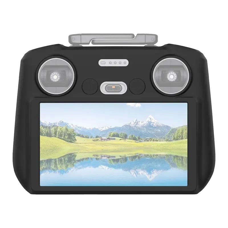 silicone protective case puluz for dji rc 2 (black) - slika 3