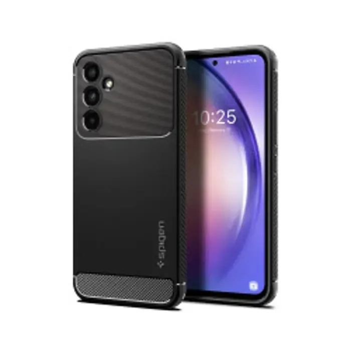 spigen rugged armor, zaštitna maska za telefon, crna - samsung galaxy a54 5g (acs05888) - slika 1