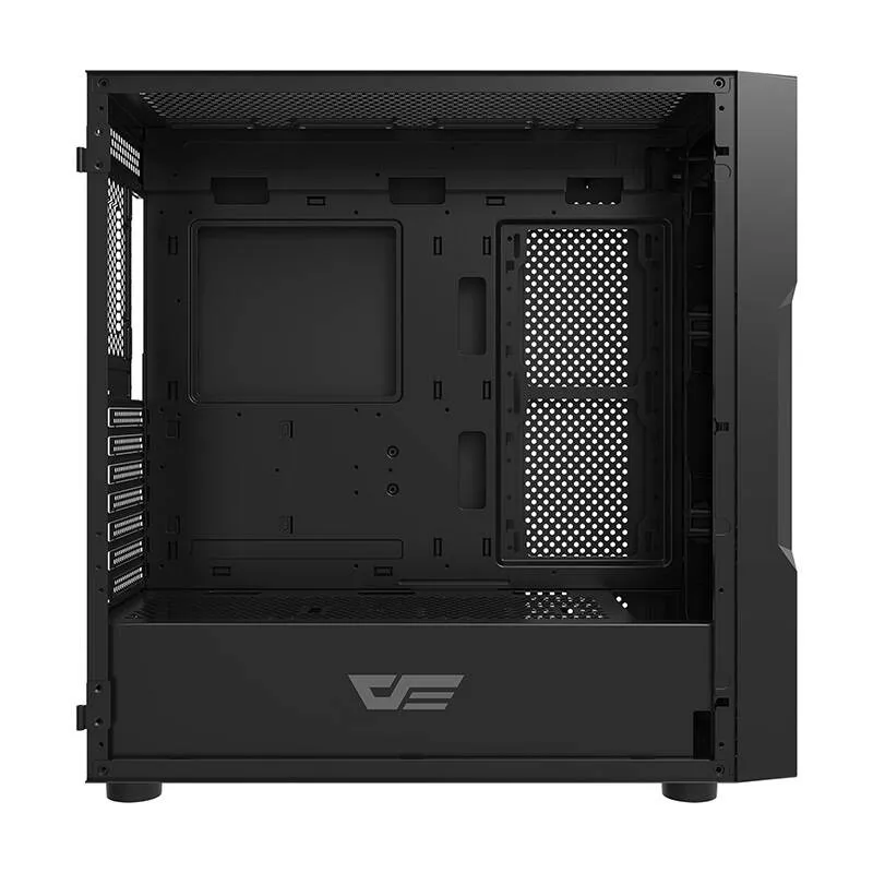 darkflash dk431 glass computer case (black) + 4 rgb fans - slika 3