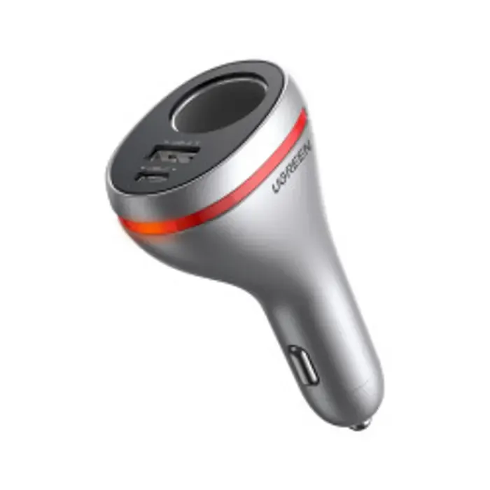 ugreen auto punjač 84w, usb-c, usb-a, pd, qc 4.0, srebrni - slika 2