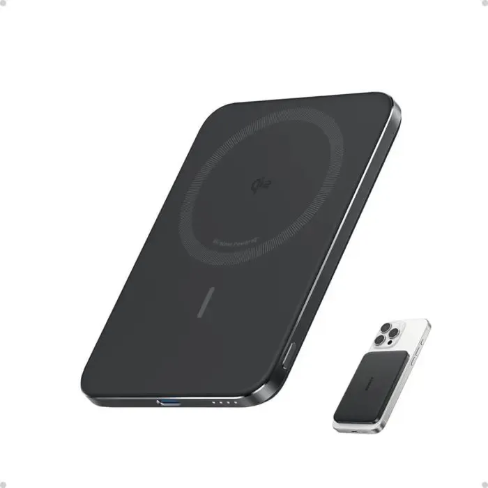 anker nano power bank 5000 mah slim, črn - slika 2