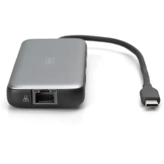 digitus 7-port usb-c docking station (gray/black) - slika 5