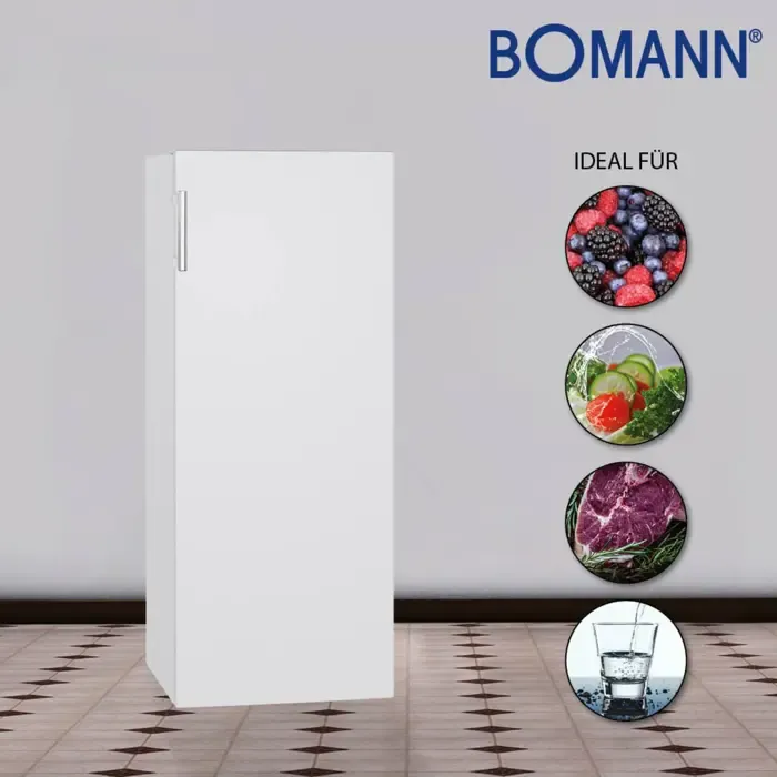 bomann refrigerator vs 7316.1 56cm 242l white e. - slika 4