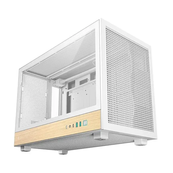 obudowa deepcool ch260 wood biała - slika 1
