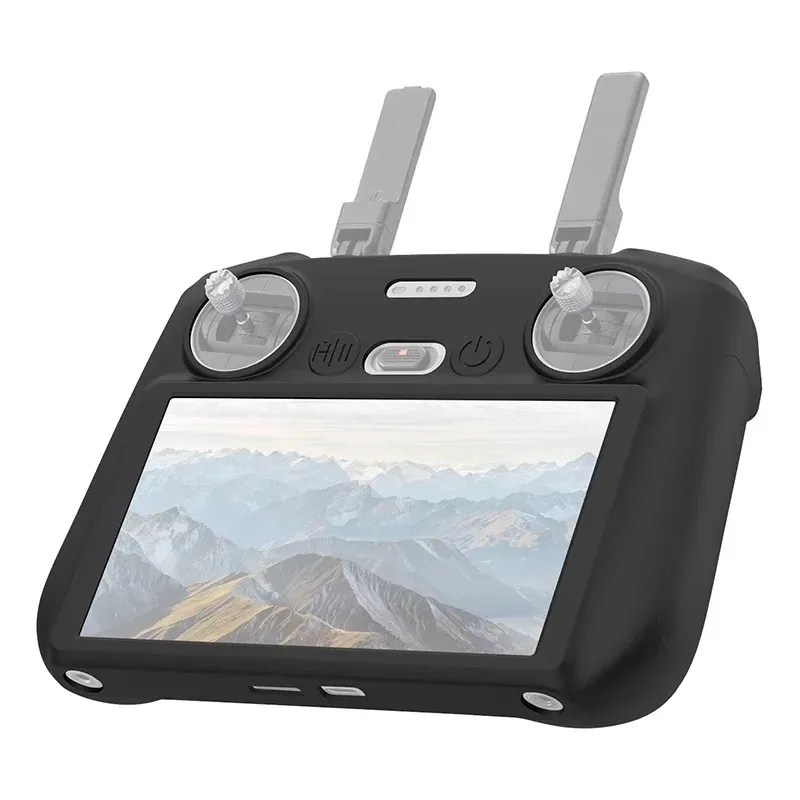 silicone protective case puluz for dji rc 2 (black) - slika 2