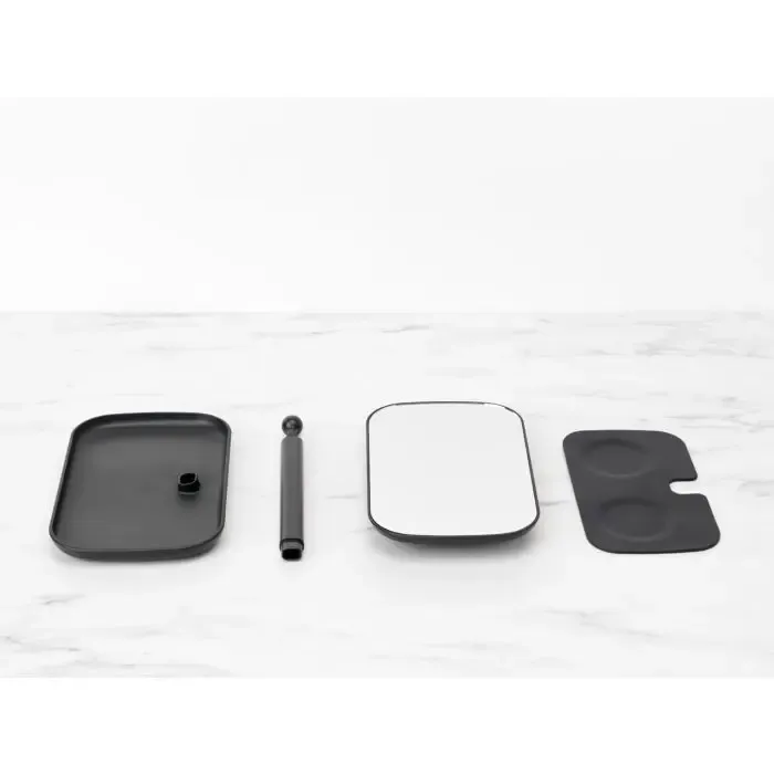 brabantia renew mirror with dark gray storage container - slika 4