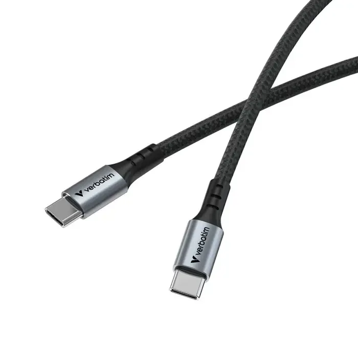 verbatim sync & charge kabel usb-c na usb-c 60w 120 cm - slika 3