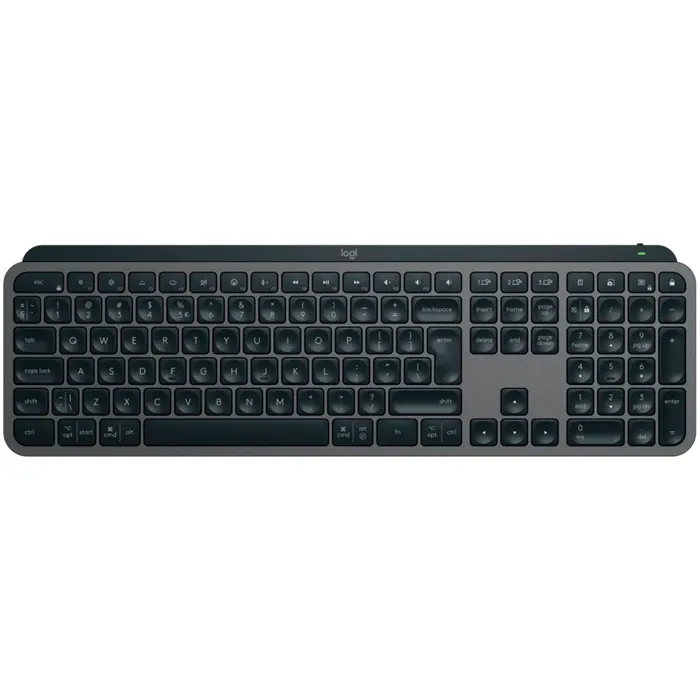 logitech mx keys s bluetooth illuminated keyboard - graphite - us intl - slika 3