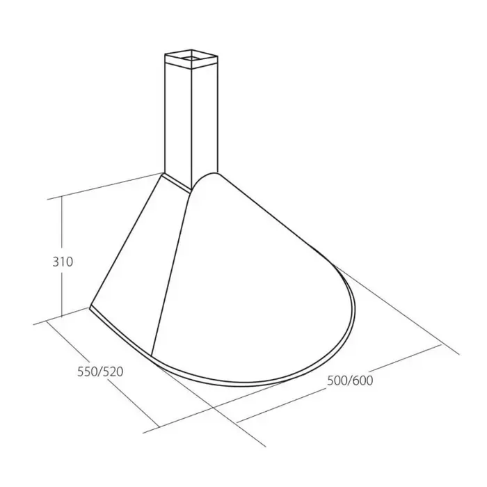 akpo wk-5 rondo turbo 50 cooker hood white - slika 3