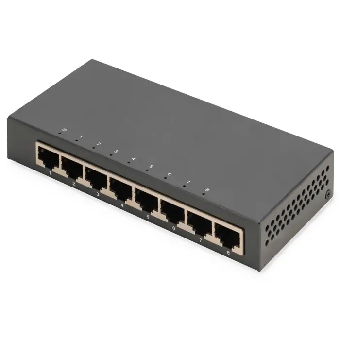 digitus 8-port gigabit (black) - slika 2