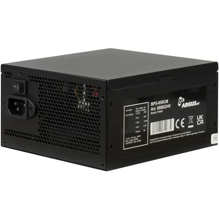 inter-tech bps-850cm (black, 1x 12-pin high power gpu, 4x pcie, 850 watts) - slika 5