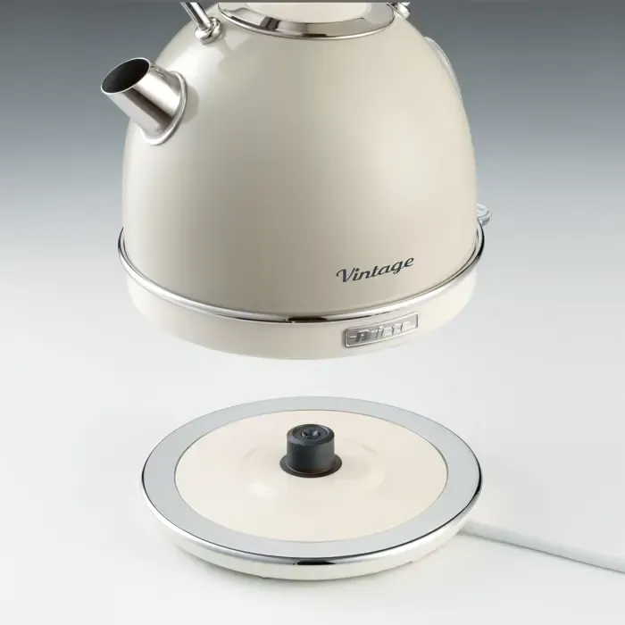 ariete vintage kettle beige, round (beige, 2,000 watt, 1.7 liters) - slika 3