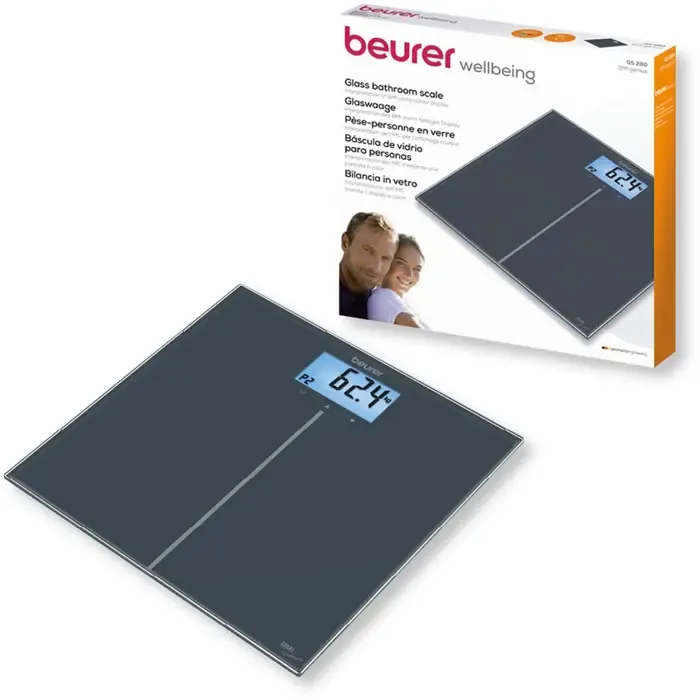 beurer gs 280 bmi genius - black - bathroom scale - slika 2