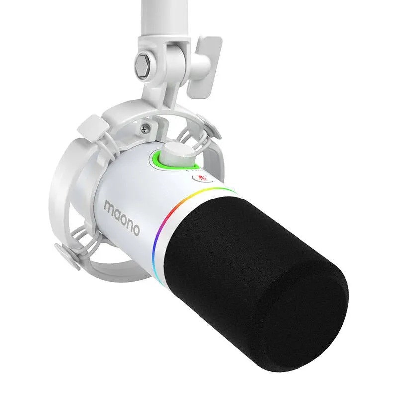 dynamic microphone maono pd200x (white) - slika 2