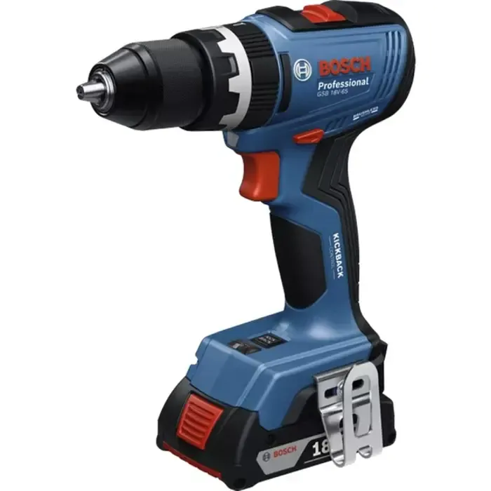 bosch powertools cordless impact drill gsb 18v-65 professional solo, 18 volts (blue, without battery and charger) - slika 1