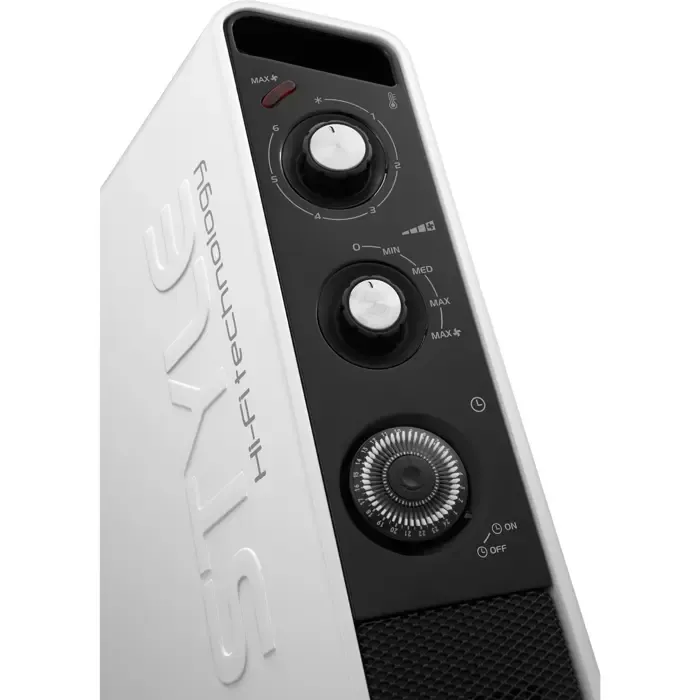 delonghi slim style hcx 3220, standing convector (white / black) - slika 2