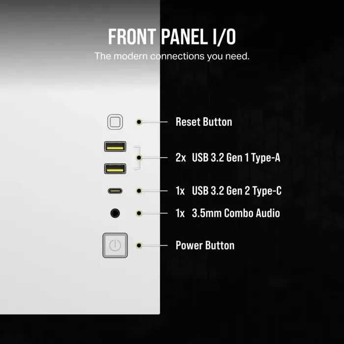 corsair 2500x rgb micro tower white - slika 5