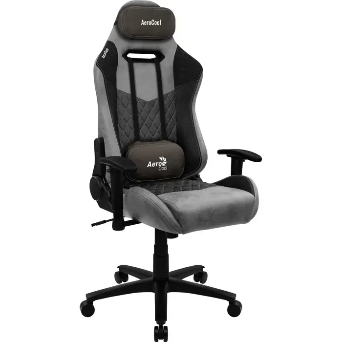 aerocool duke aerosuede universal gaming chair black,grey - slika 2