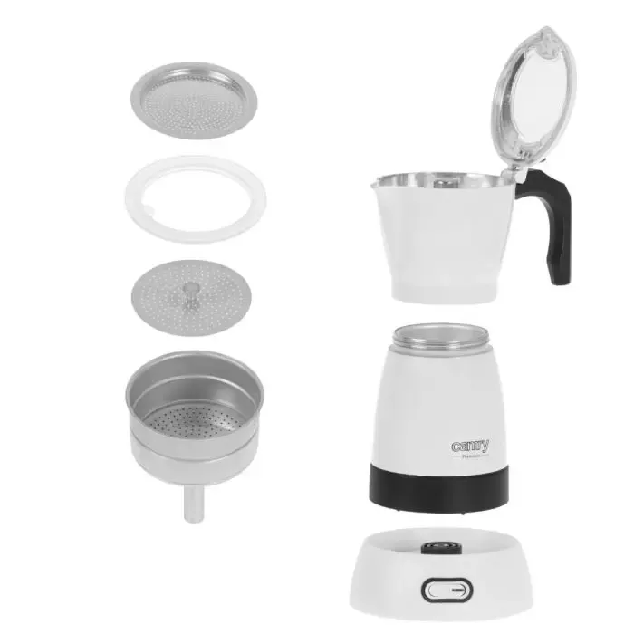 camry white electric flour coffee maker 300ml cr4415w - slika 5