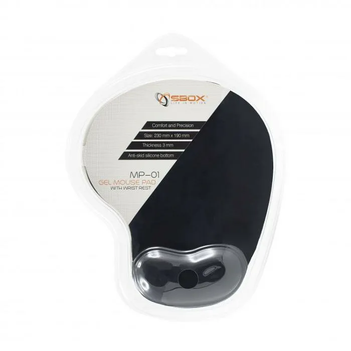 sbox anatomska podloga za miša mp-01 crna - slika 2