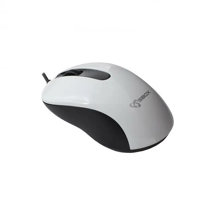 sbox žičani miš m-901 bijeli - slika 2