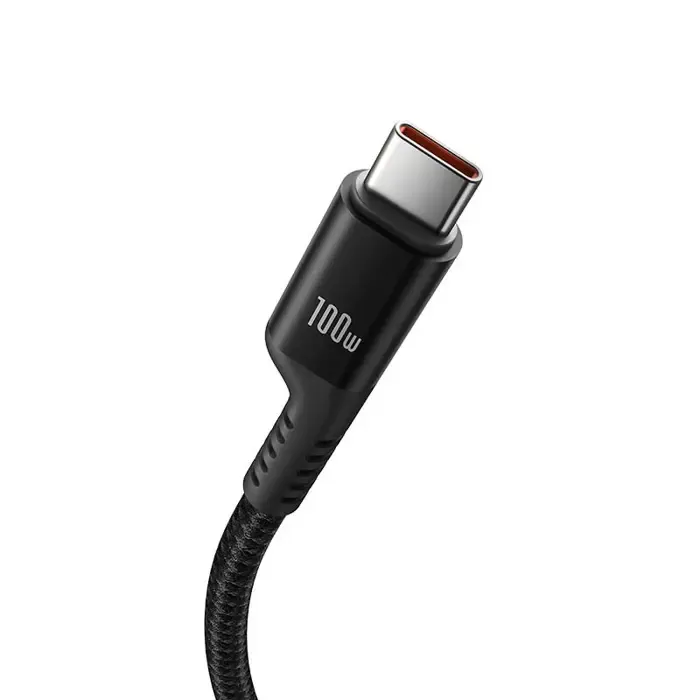 baseus fish-eye usb c to usb c fast charging cable 1 m 100 w black - slika 4