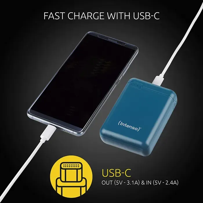 intenso xs10000, power bank (petrol, 10,000 mah) - slika 3