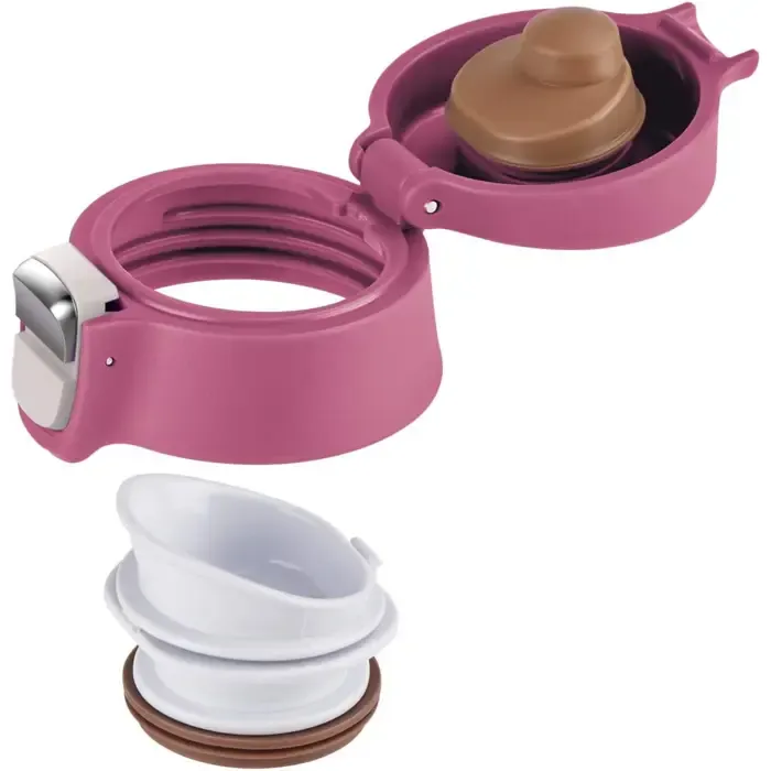 emsa travel mug light thermal mug 0.4 liters (pink, flip lid) - slika 3